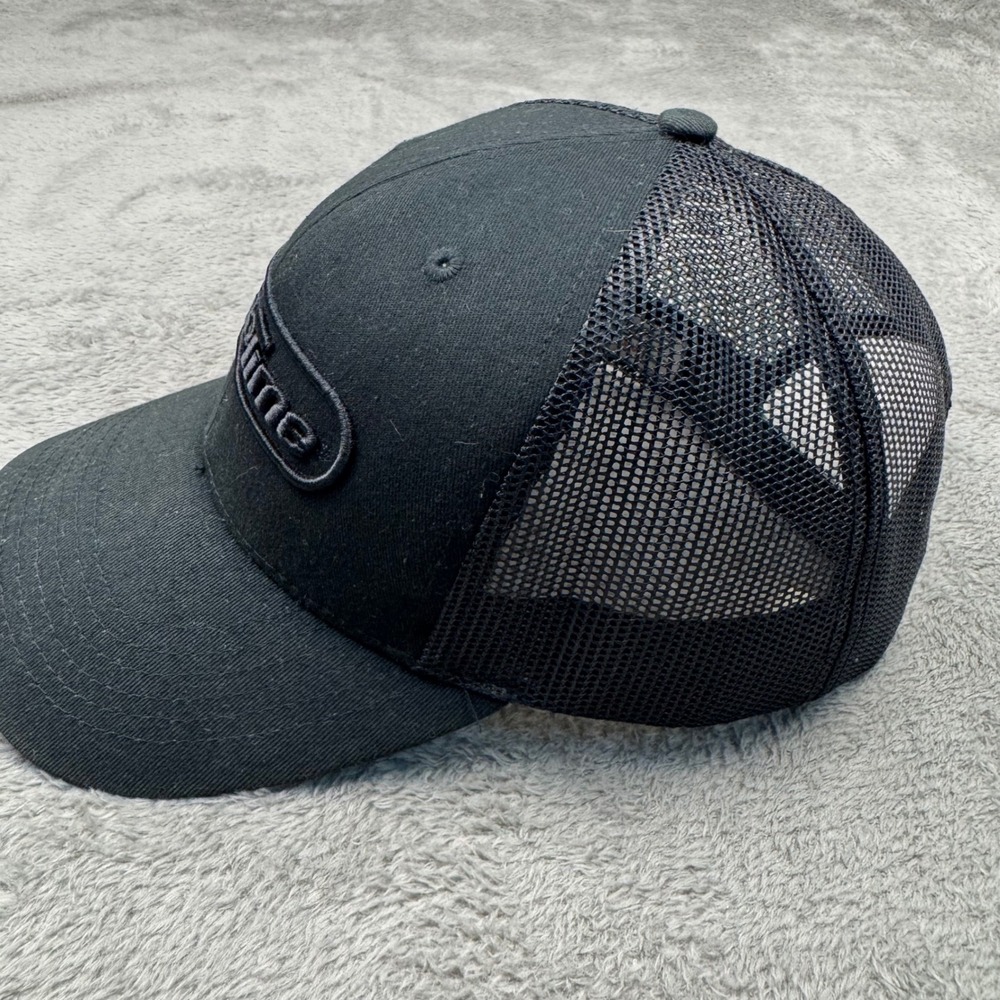 GameTime Trucker Hat Men OSFM Black Excellent Mesh Back Snapback Logo Cap - Picture 7 of 10